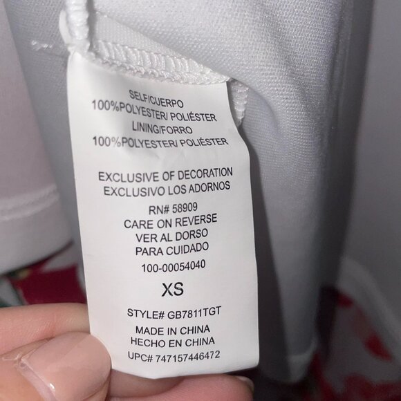 GB Gianni Bini Spaghetti Strap White Red Floral Wrap Maxi Dress Size XS - Picture 8 of 12